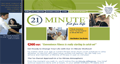 Desktop Screenshot of 21minutefitness.com