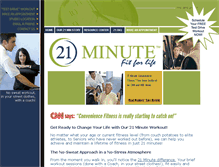 Tablet Screenshot of 21minutefitness.com